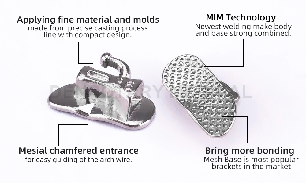 Orthodontic Supply Consumables Roth 022 018 Molar Bracket Mesh Odontologia Teeth Bracese Tube Orthodontics Molar Tubes