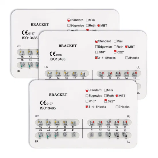 Dental Mini Roth 022 Ganci 3 Staffa metallica incollabile per ortodonzia